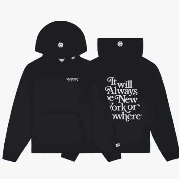 NYON NWT Always Black Hoodie - Picture 1 of 5